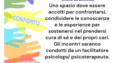 Gruppo di mutuo aiuto per familiari o caregiver di persone affette da demenza